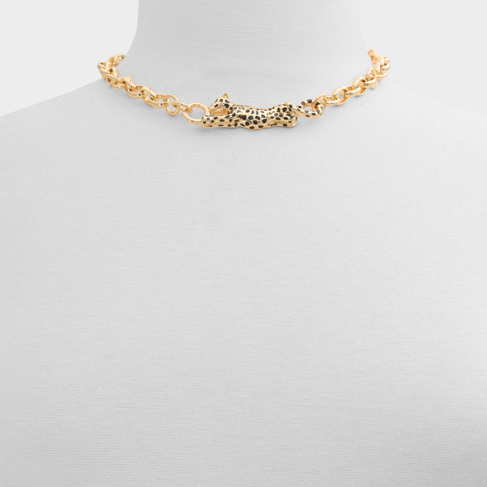 Panthere in Black Gold Multi - Pendant necklace