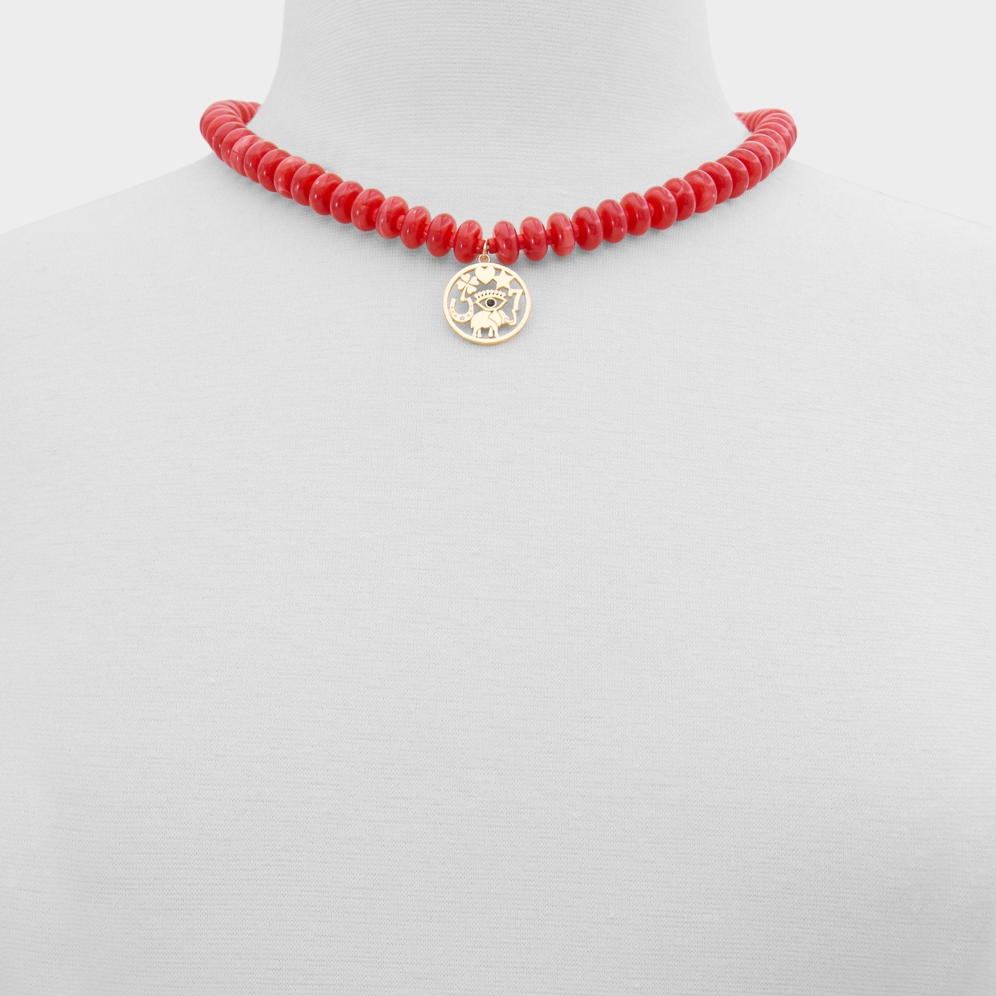 Myluckycharm in Red - Pendant necklace