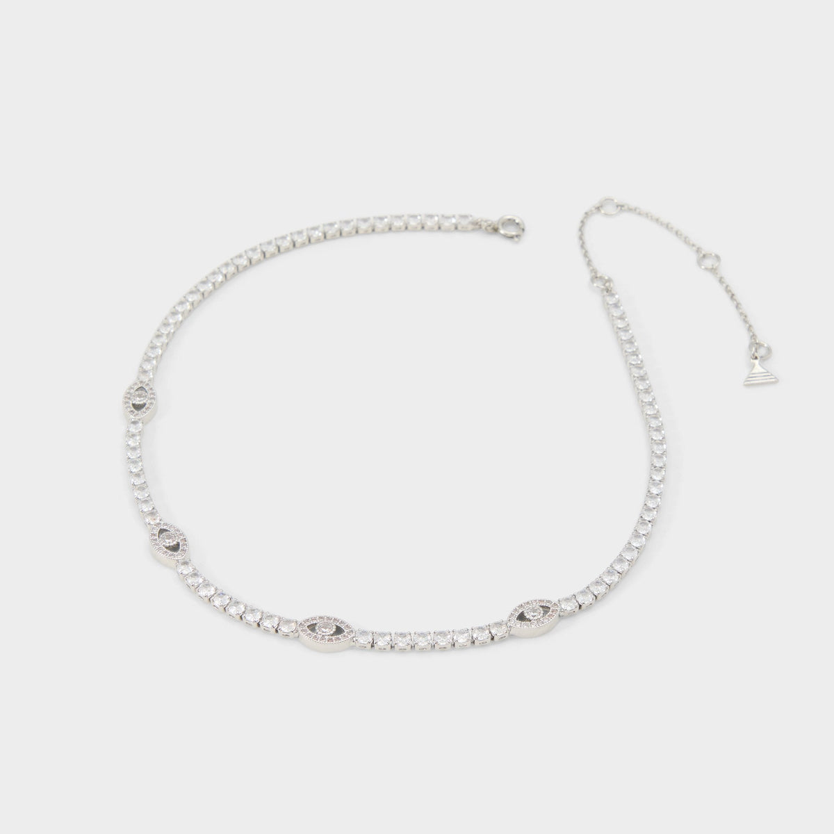 Elbaeraen in Silver Clear Multi - Choker necklace