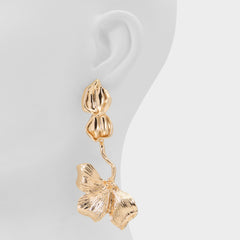 Gaiya in Gold Clear Multi - Statement earrings