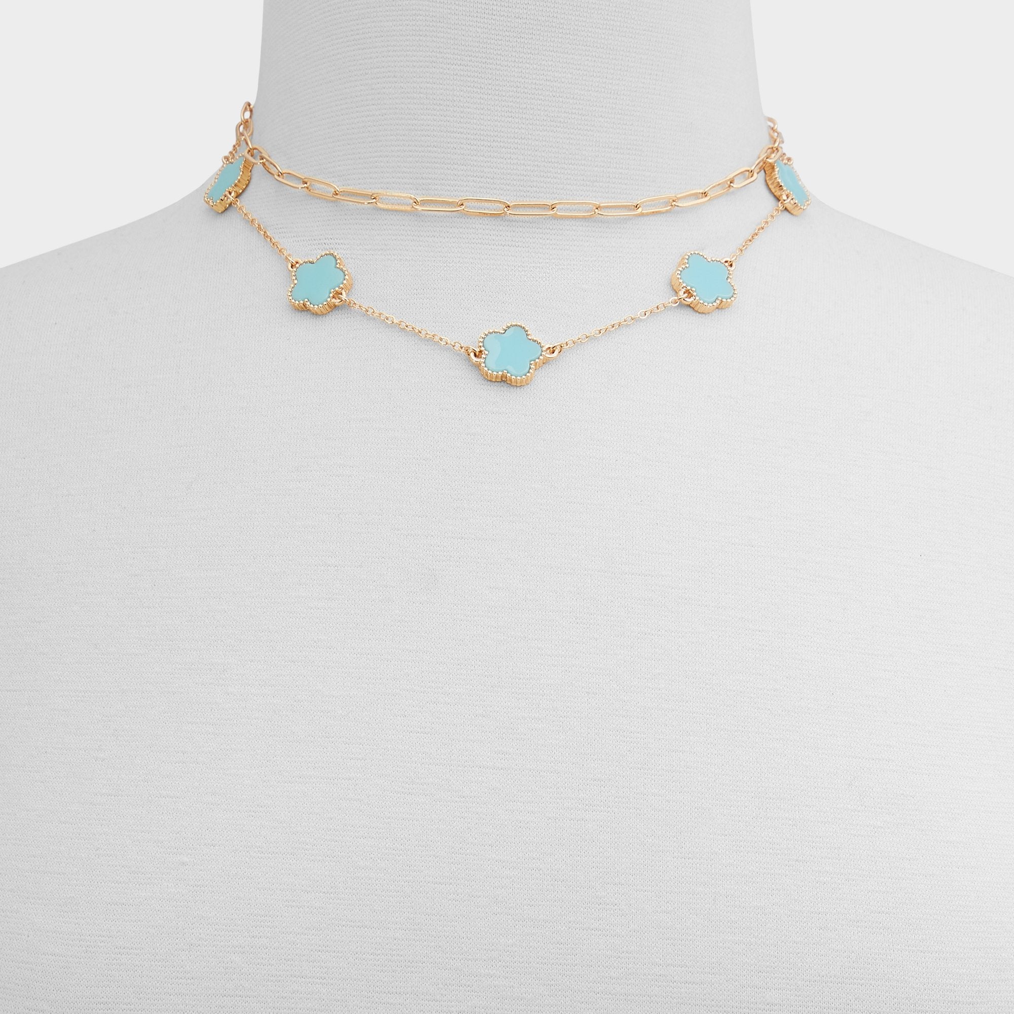 Feelinblue Turquoise Women's Necklaces - Layered necklace