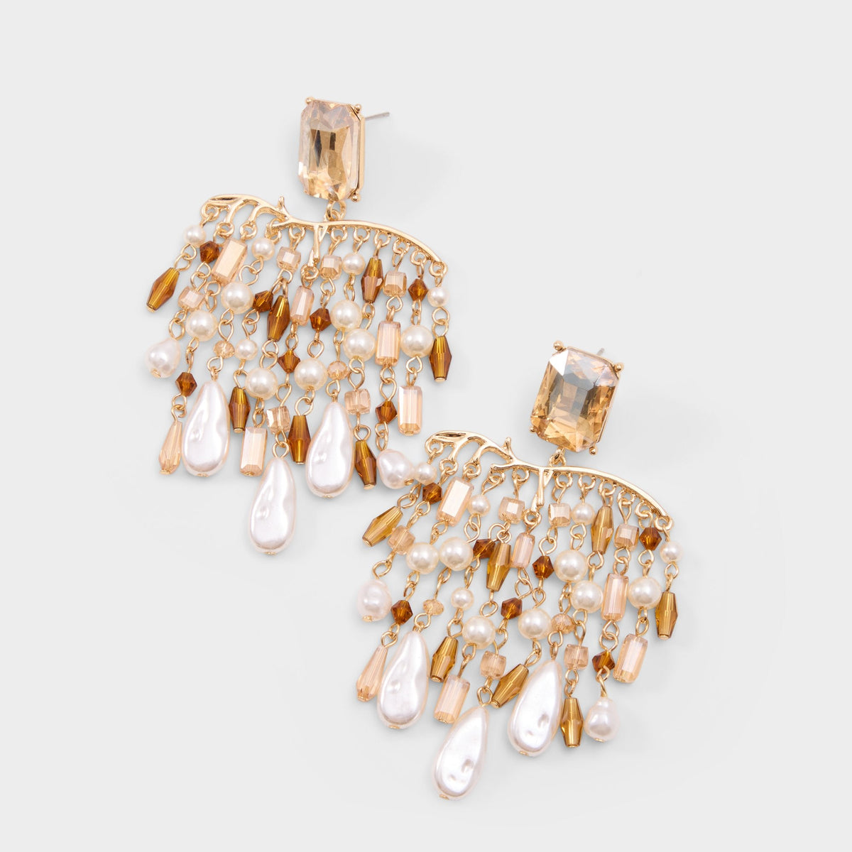 Goldest in Champagne - Chandelier earrings