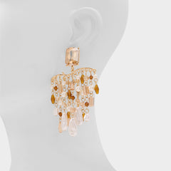 Goldest in Champagne - Chandelier earrings