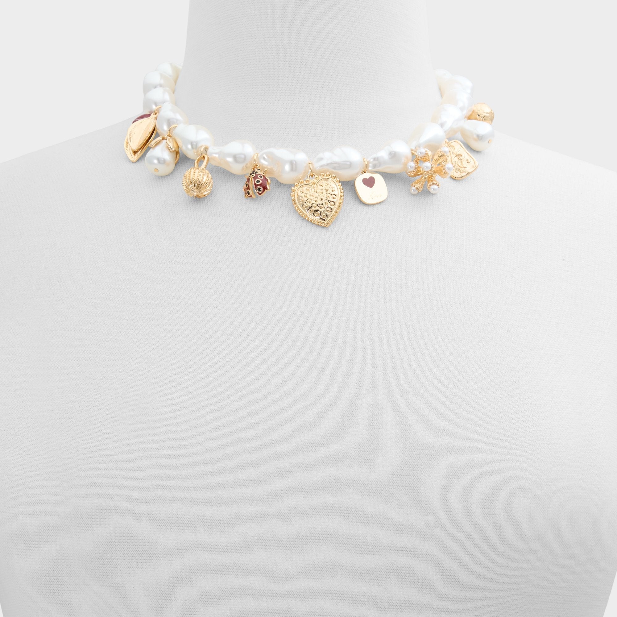 Charmsinlove Red Women's Necklaces - Charm necklace