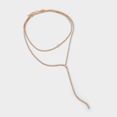 Alata Gold/Clear Multi Women's Cubic Zirconia - Necklace