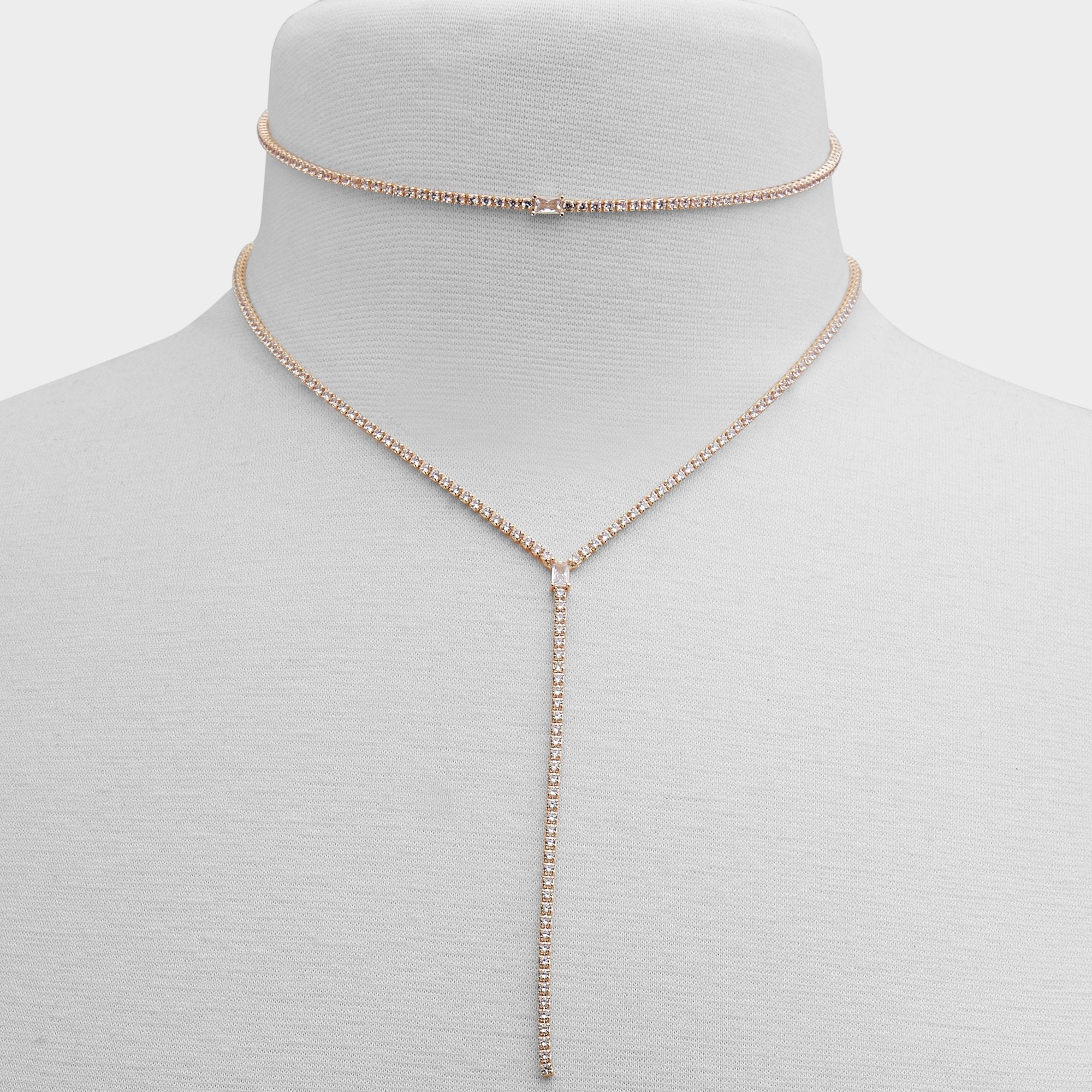 Alata Gold/Clear Multi Women's Cubic Zirconia - Necklace