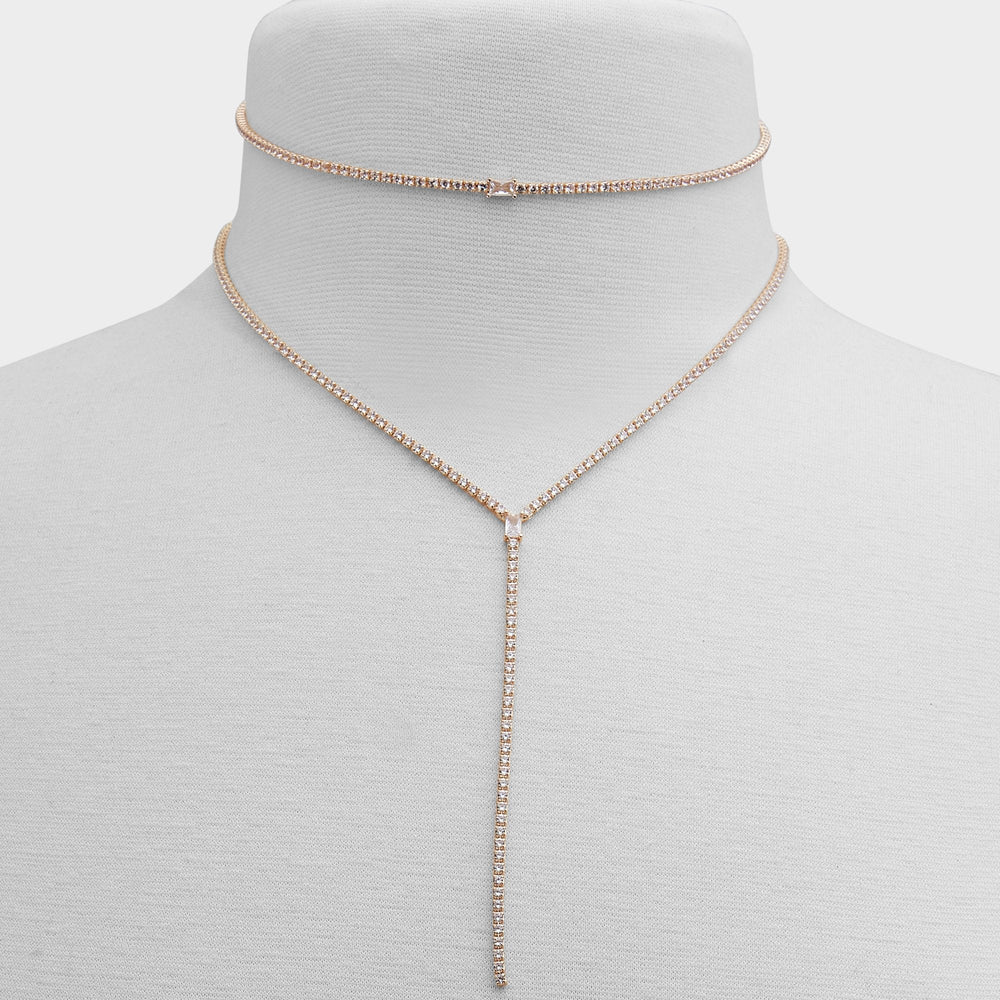 Alata Gold/Clear Multi Women's Cubic Zirconia - Necklace