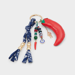 Calientee Red Women's Bag Charms & Keychains - Bag charm