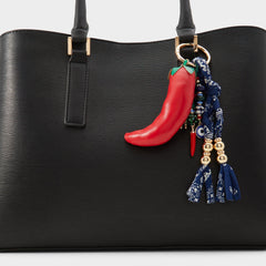 Calientee Red Women's Bag Charms & Keychains - Bag charm