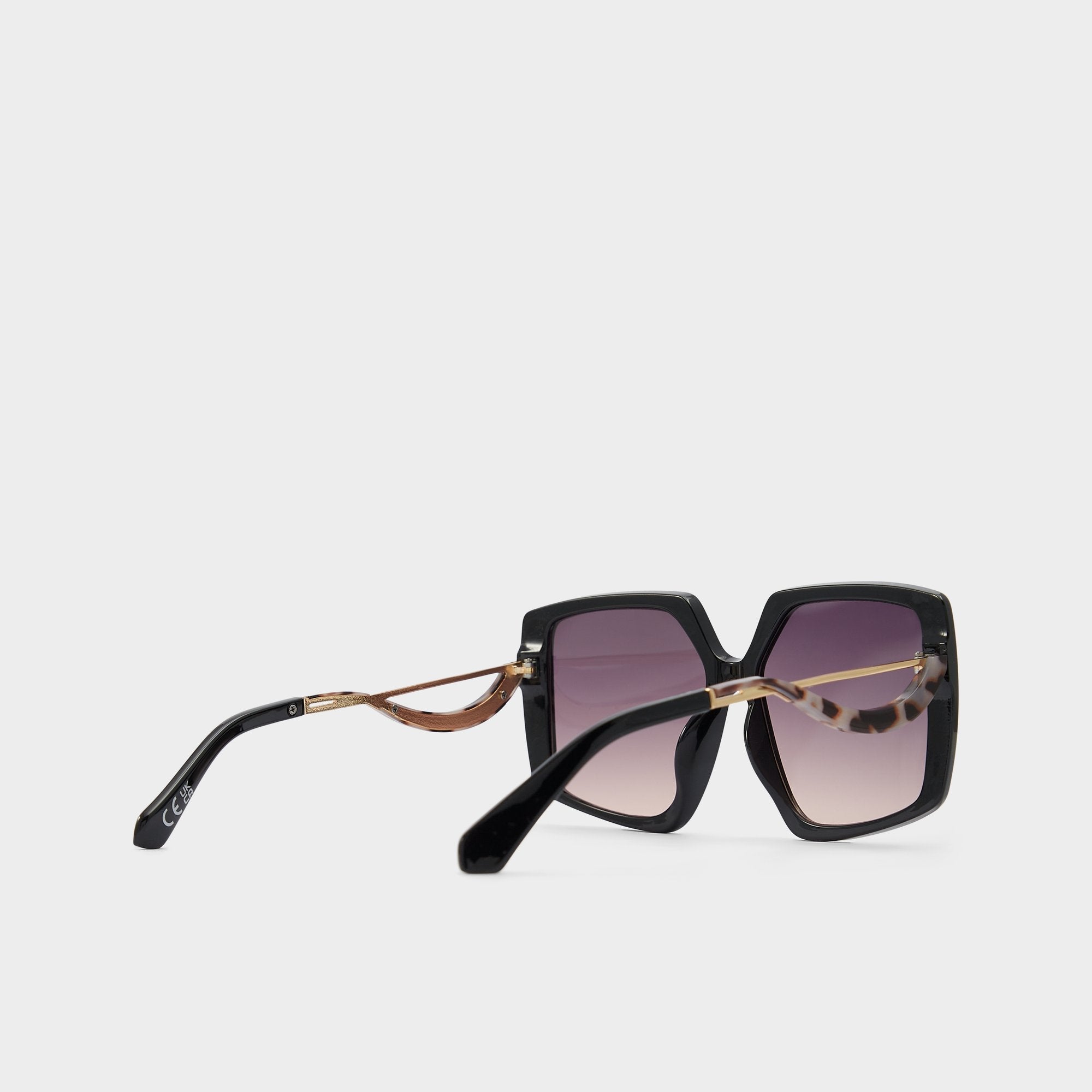 Asya Black/Gold Multi Women's Square - Square sunglasses