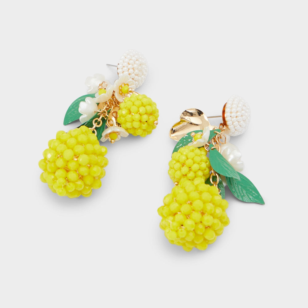 Limonatta Medium Yellow Women's Earrings - Chandelier earrings