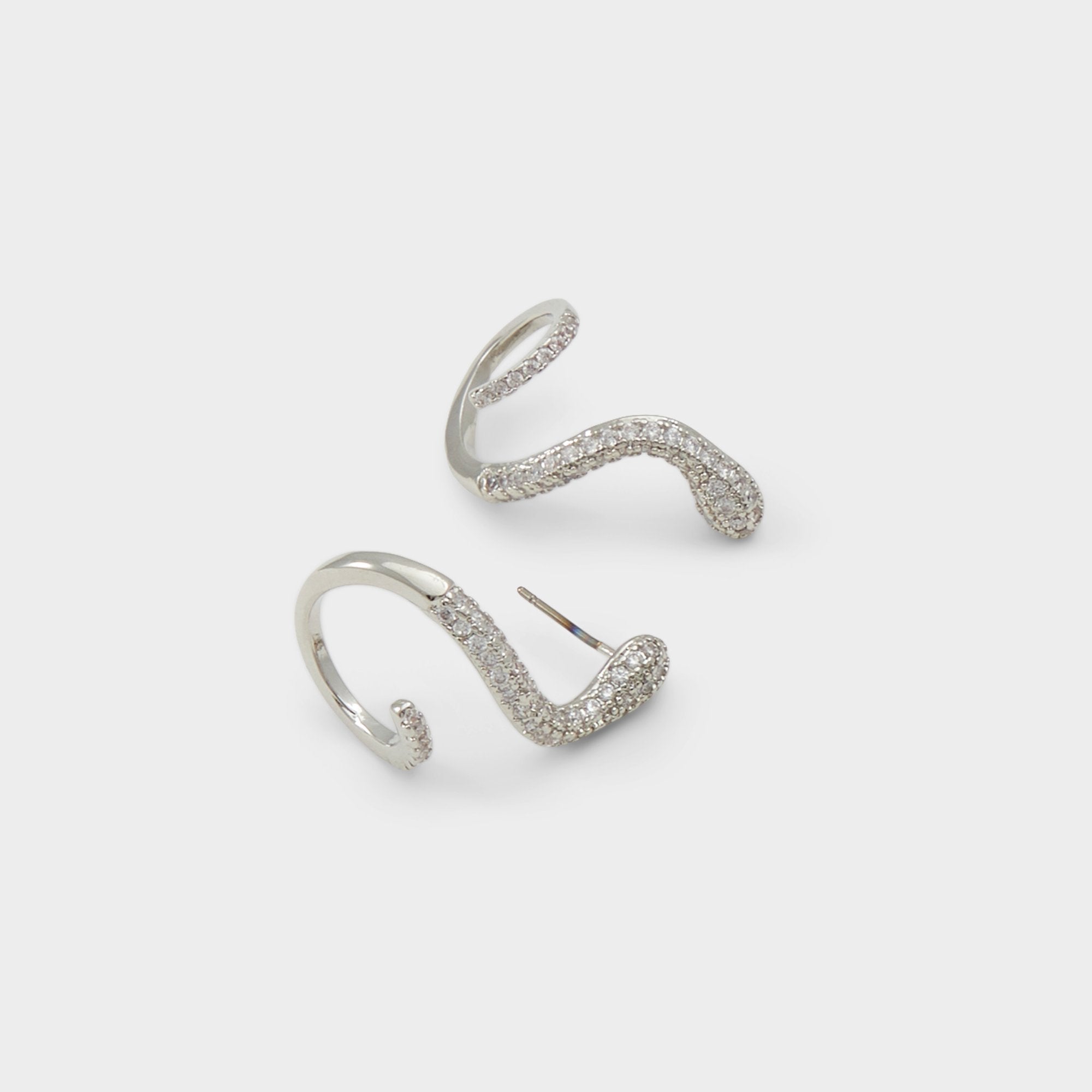 Popeye Silver/Clear Multi Women's Earrings - Earrings