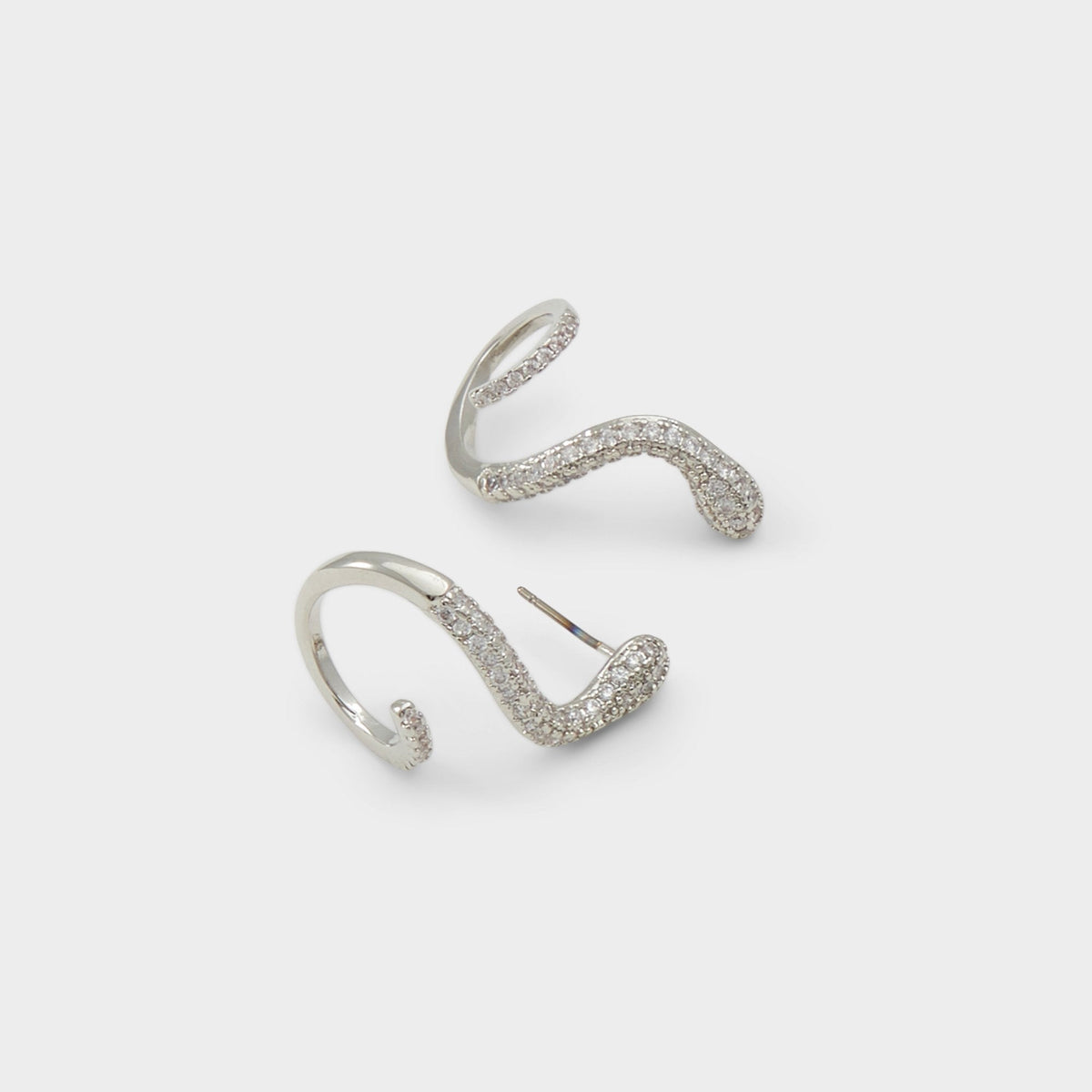 Popeye Silver/Clear Multi Women's Earrings - Earrings