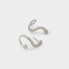 Popeye Silver/Clear Multi Women's Earrings - Earrings