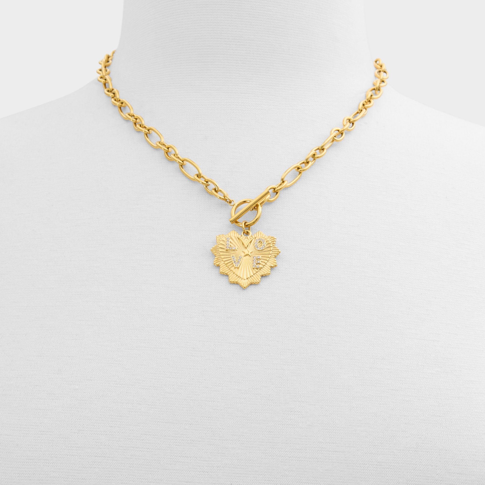 Lovechaine in Gold Clear Multi - Necklace