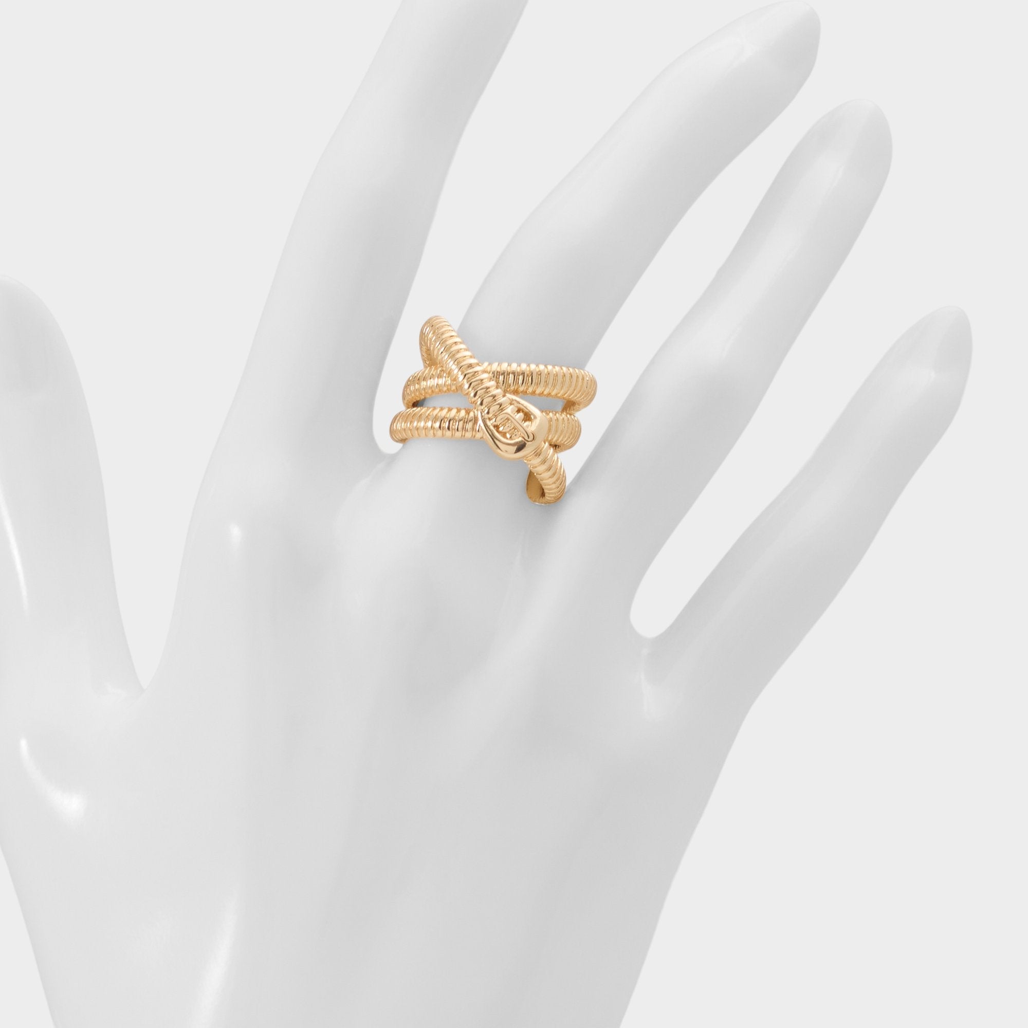 Beltura in Gold Clear Multi - Ring