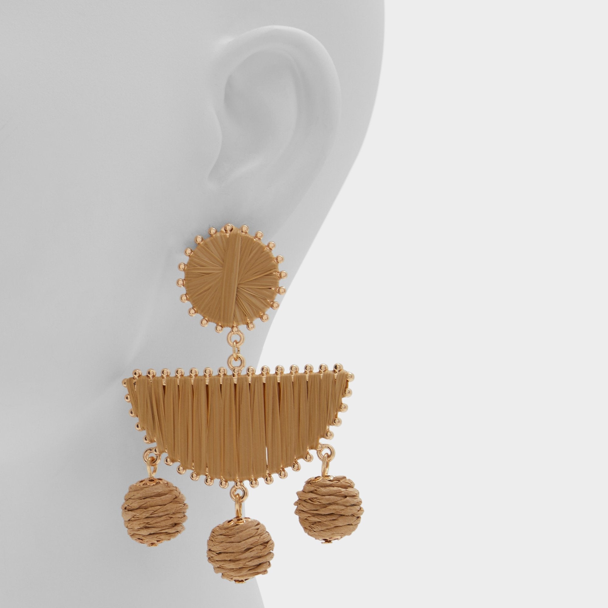 Seven in Light Brown - Chandelier earrings