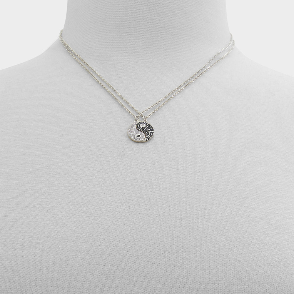 Yintomyyang Black/Silver Multi Women's Necklaces - Necklace