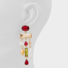 Savannahh in Bordo - Chandelier earrings