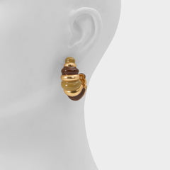 Samarra in Light Brown - Hoop earrings