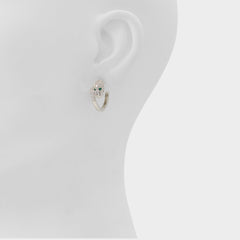 Strigidae in Silver Clear Multi - Hoop earrings