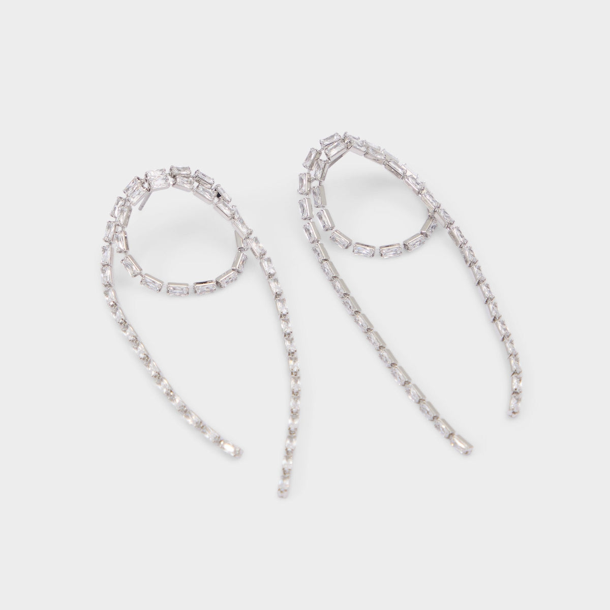 Wude in Silver Clear Multi - Chandelier earrings