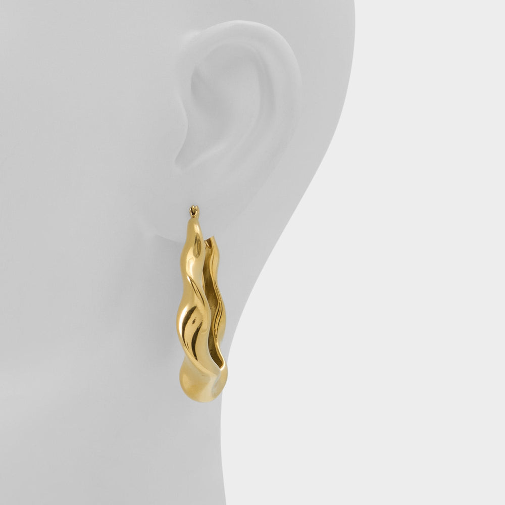 Patroklos Gold Women's Earrings - Hoop earrings