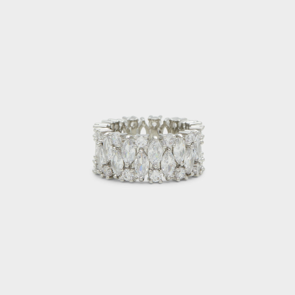 Nikka Silver/Clear Multi Women's Cubic Zirconia - Ring