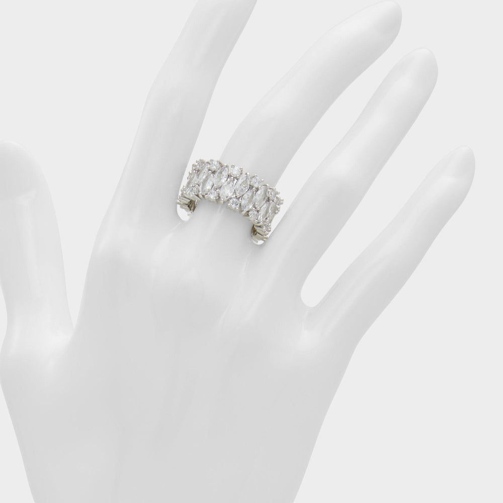 Nikka Silver/Clear Multi Women's Cubic Zirconia - Ring