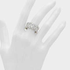 Nikka Silver/Clear Multi Women's Cubic Zirconia - Ring