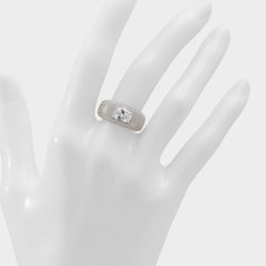 Caredar Silver/Clear Multi Women's Cubic Zirconia - Ring