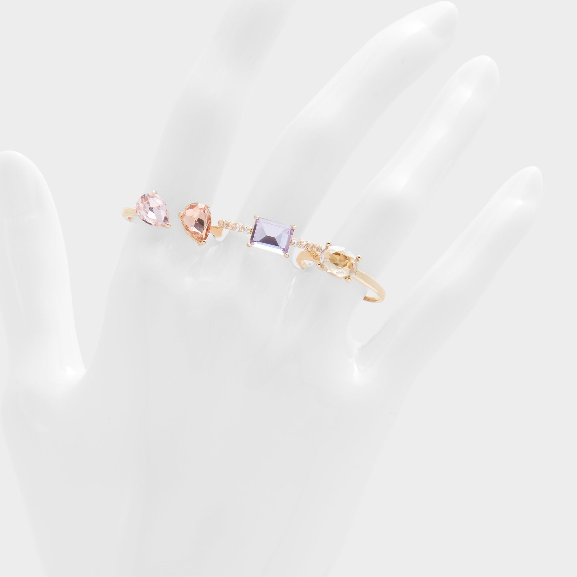 Pimediax Pastel Multi Women's Rings - Stackable rings
