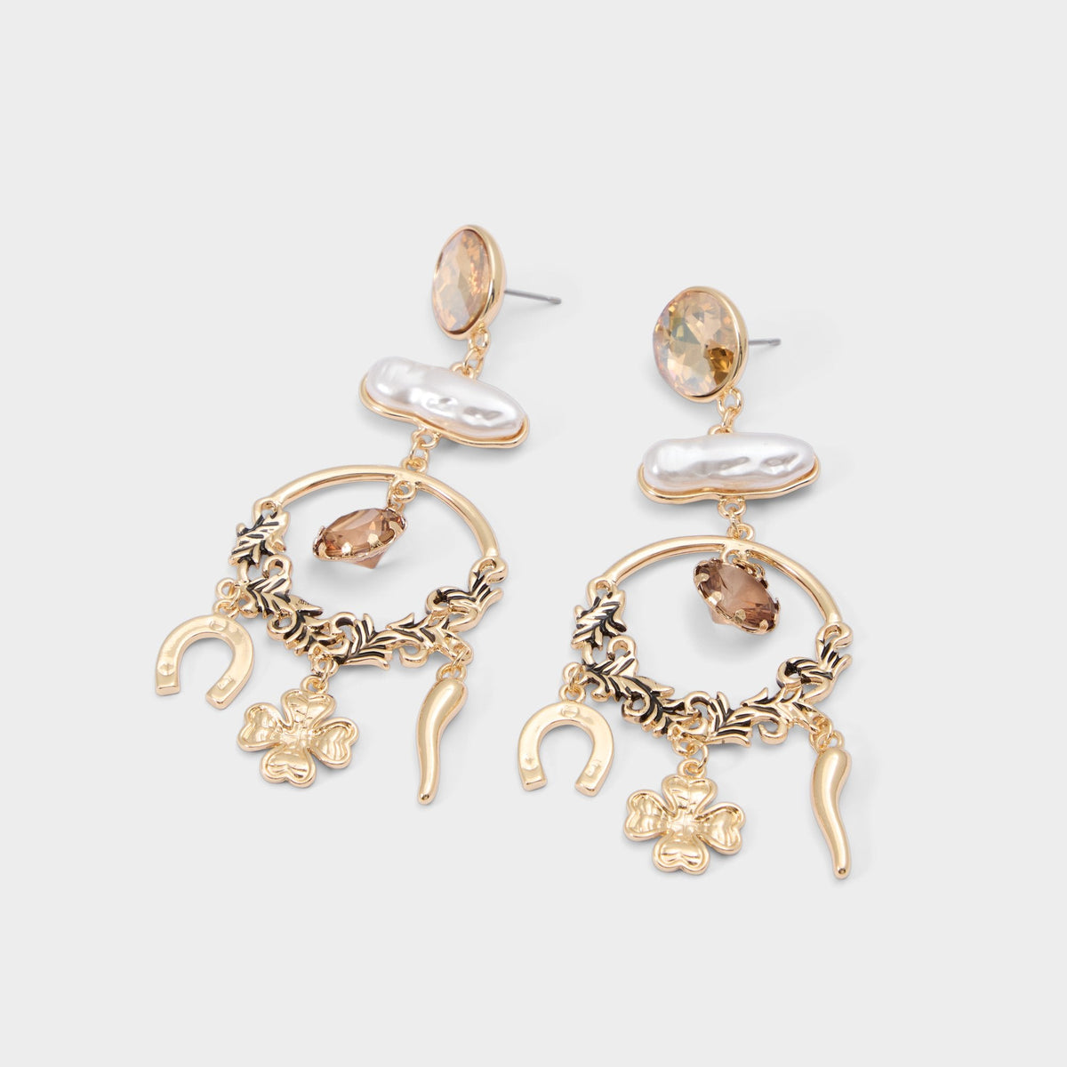 Chances in Champagne - Chandelier earrings
