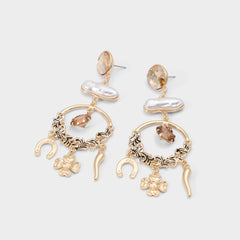 Chances in Champagne - Chandelier earrings