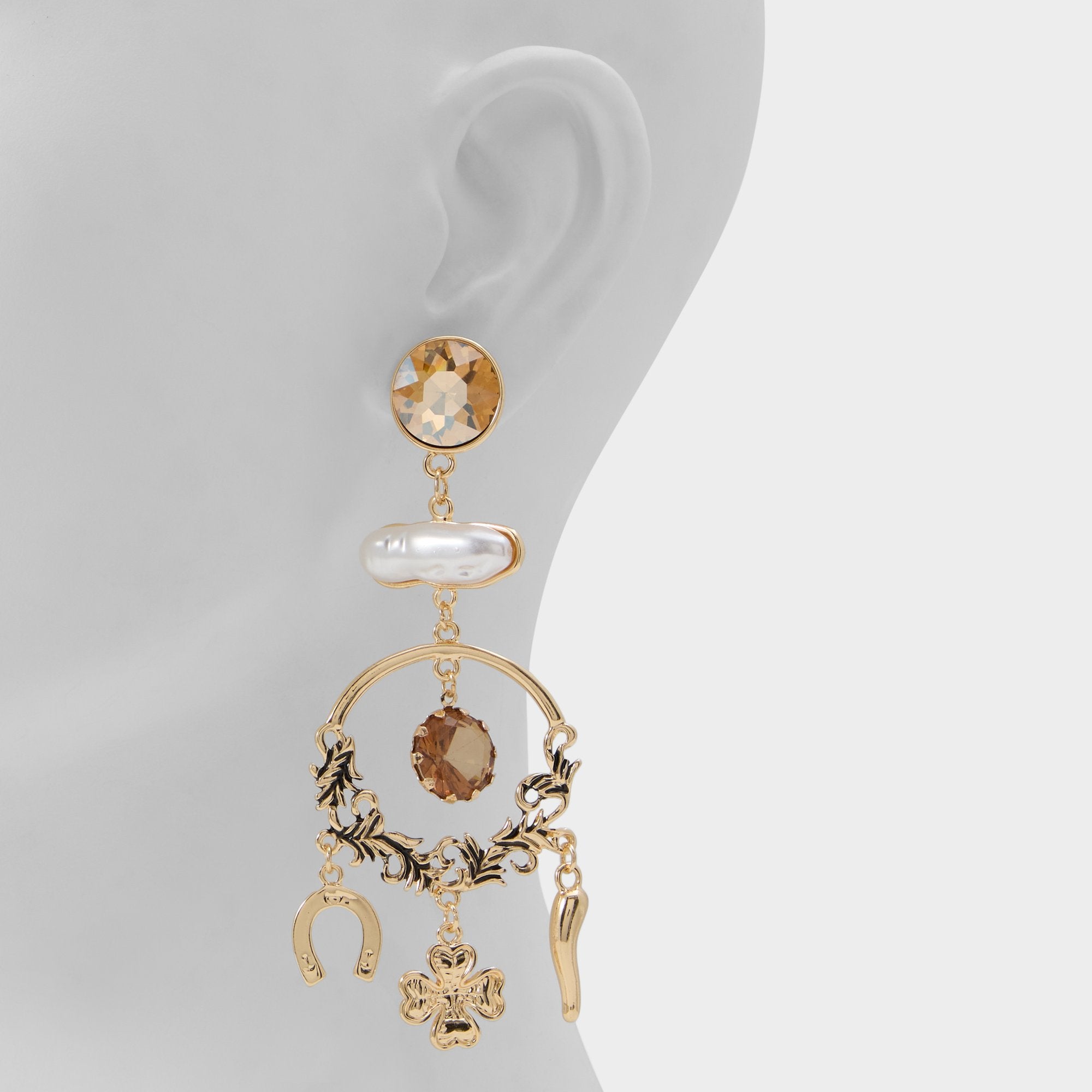Chances in Champagne - Chandelier earrings