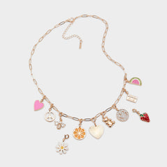 Charmcrazy Bright Multi Women's Necklaces - Charm necklace
