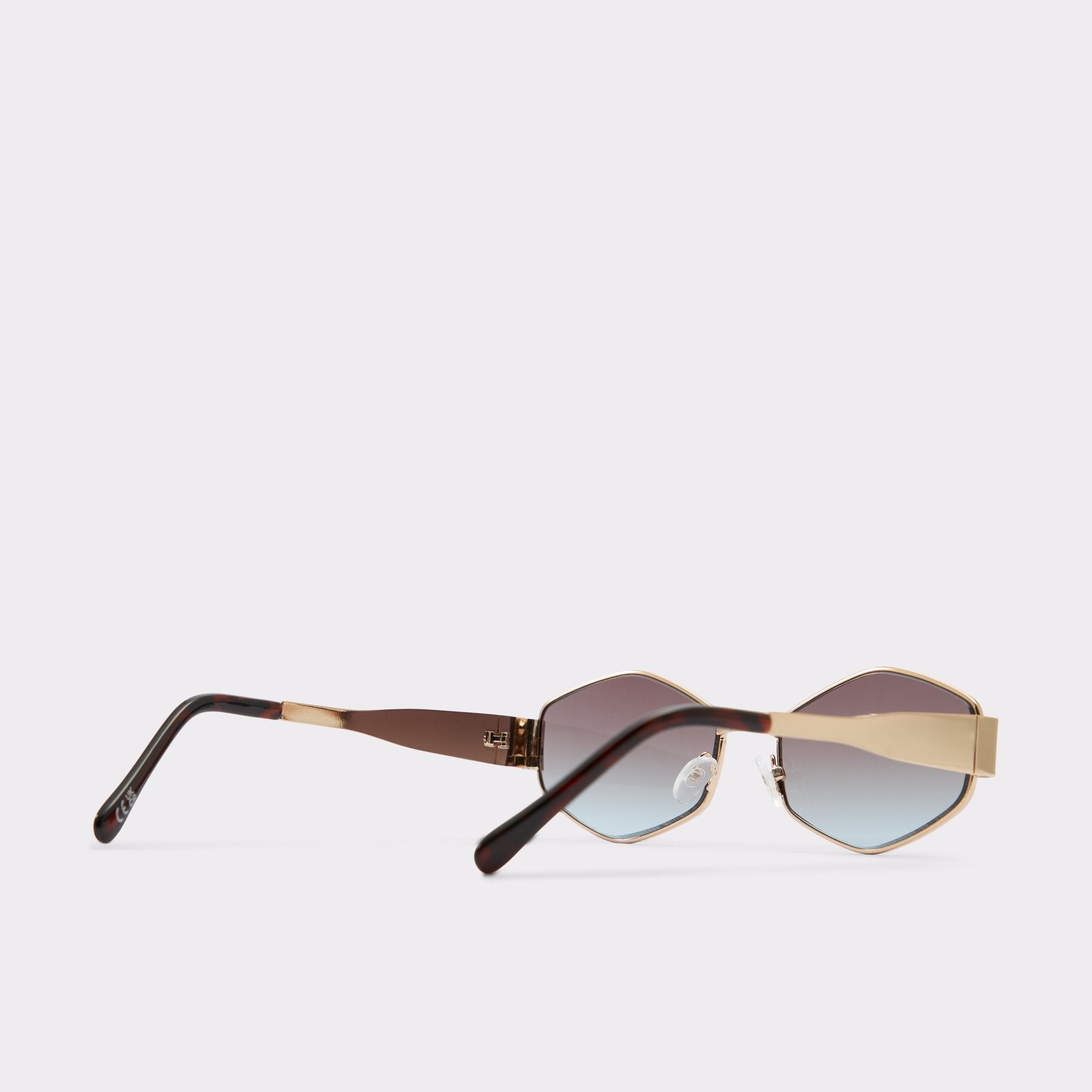 Rilibaen Gold Women's Round - Sunglasses