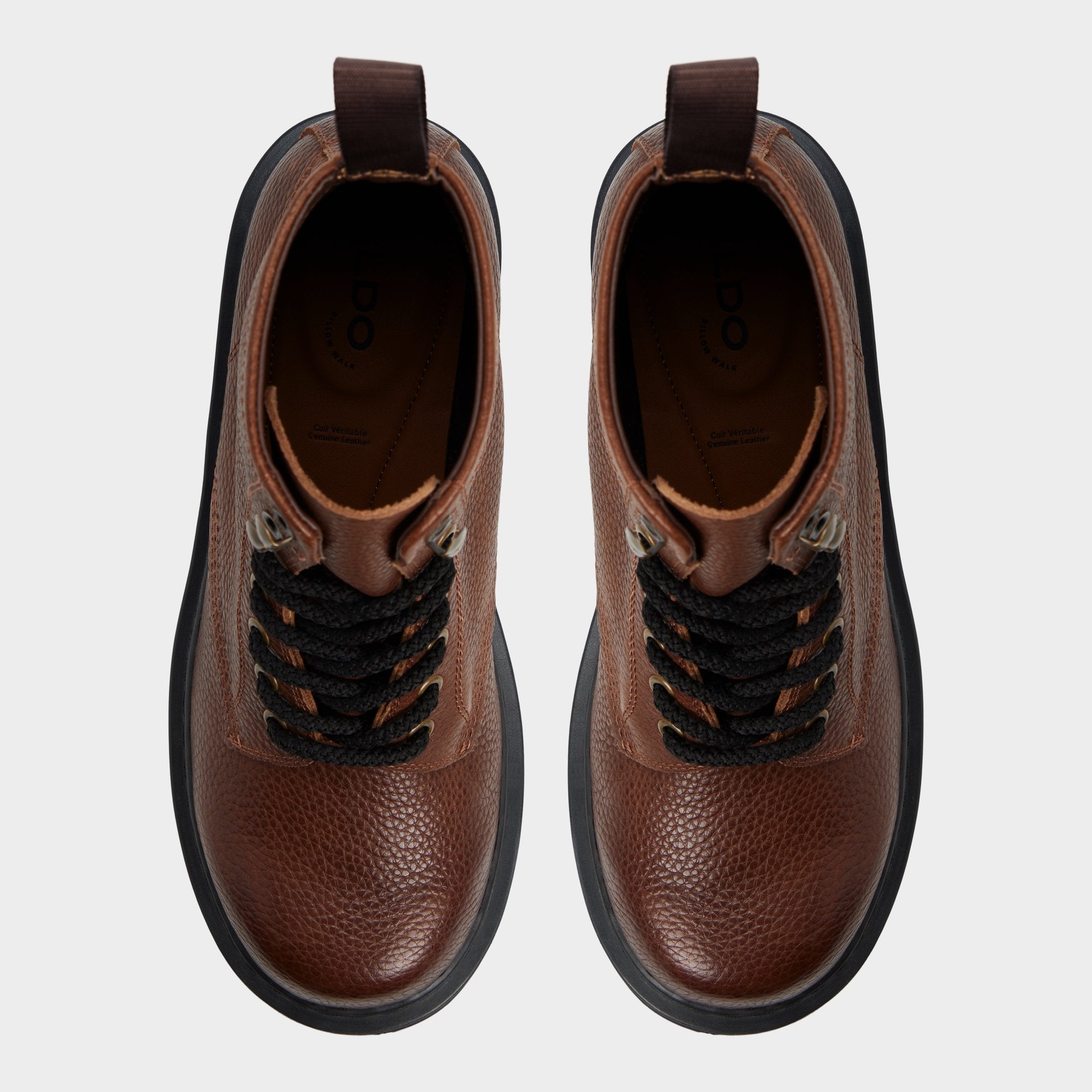 Lug sole Doublezero in Dark Brown - Combat boot