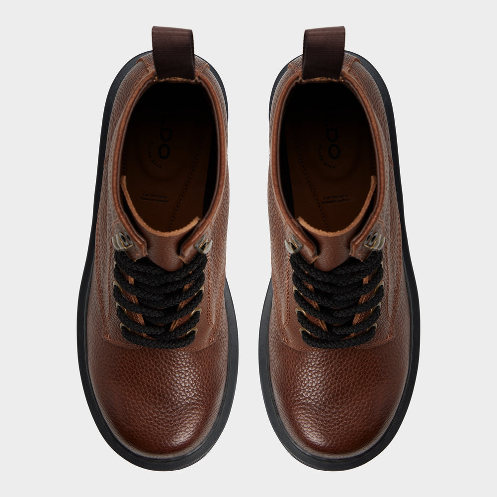 Lug sole Doublezero in Dark Brown - Combat boot