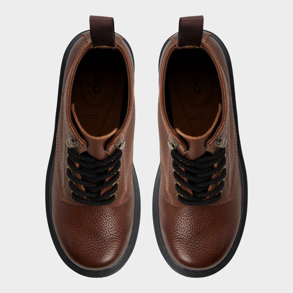 Lug sole Doublezero in Dark Brown - Combat boot