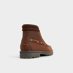 Lug sole Farrell in Medium Brown - Combat boot