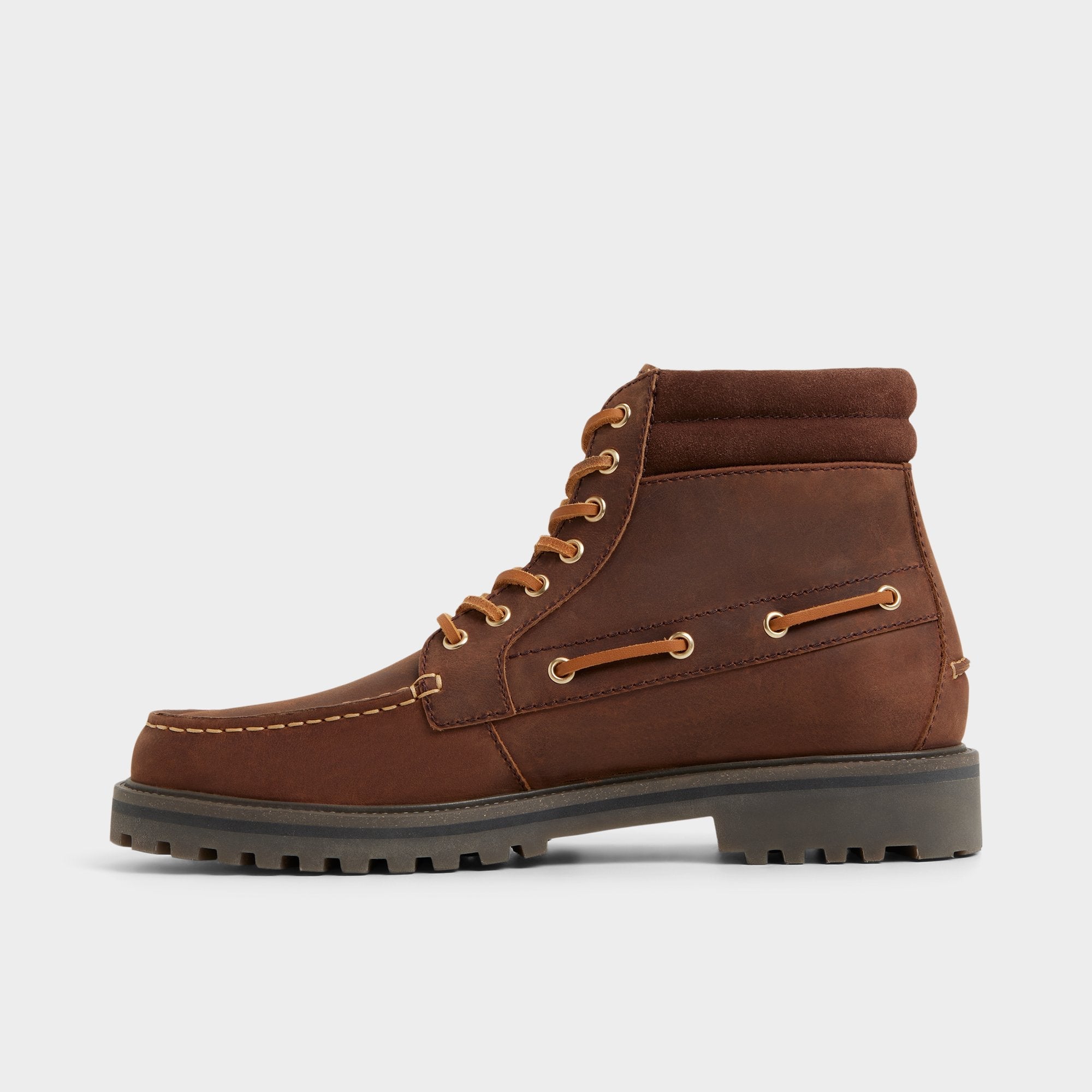 Lug sole Farrell in Medium Brown - Combat boot