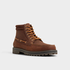 Lug sole Farrell in Medium Brown - Combat boot