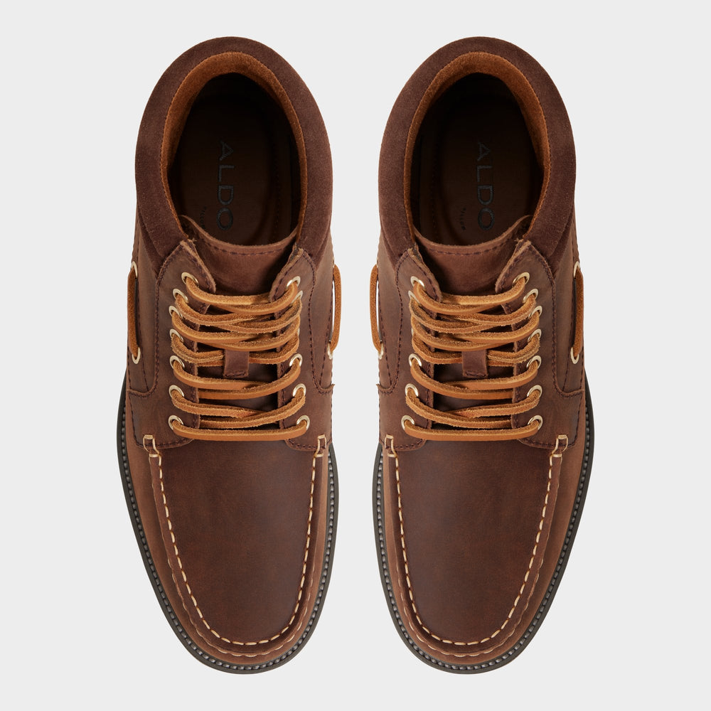 Lug sole Farrell in Medium Brown - Combat boot