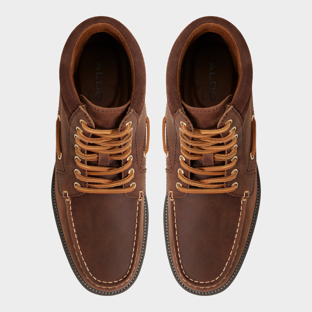 Lug sole Farrell in Medium Brown - Combat boot