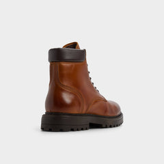 Lug sole Draco in Cognac - Combat boot