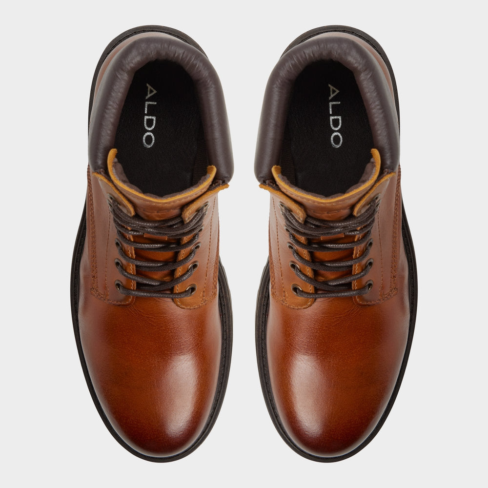 Lug sole Draco in Cognac - Combat boot
