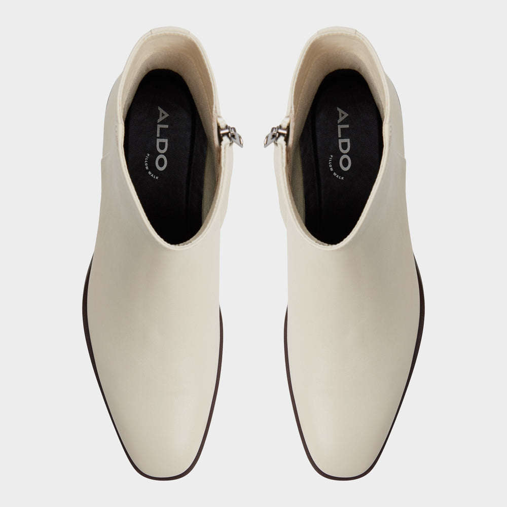 Amur in White Bone - Ankle boot