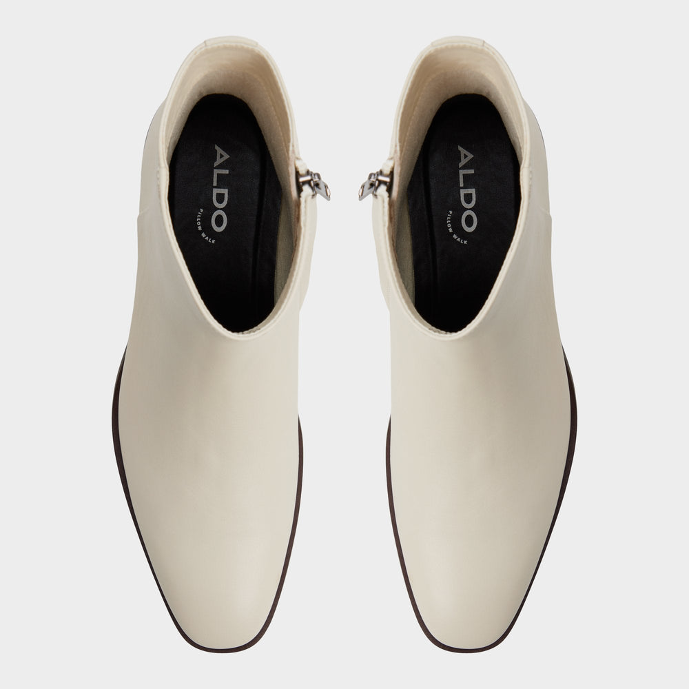Amur in White Bone - Ankle boot