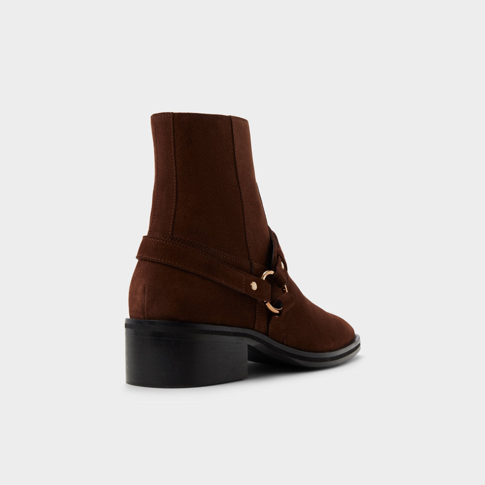 Marcos in Dark Brown - Ankle boot Block heel